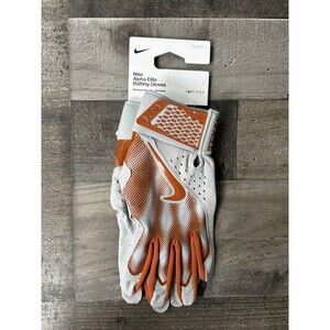 Nike Alpha Elite PE Texas Longhorns Baseball Batting Gloves Large FB4193-052 NWT